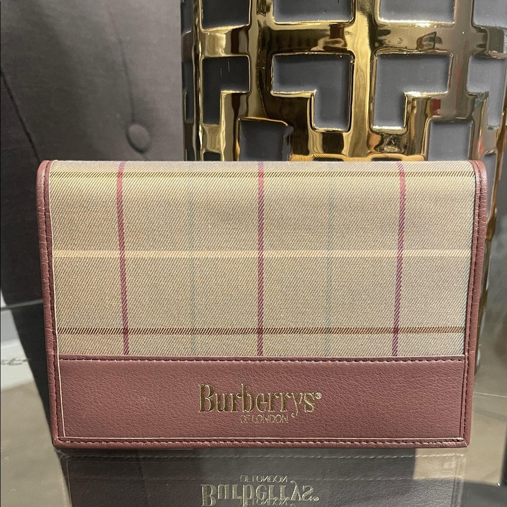 Burberry Burgundy Plaid Agenda